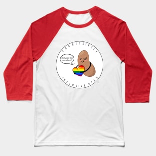 Rainbow Pride: Aggressively Inclusive Bean Baseball T-Shirt